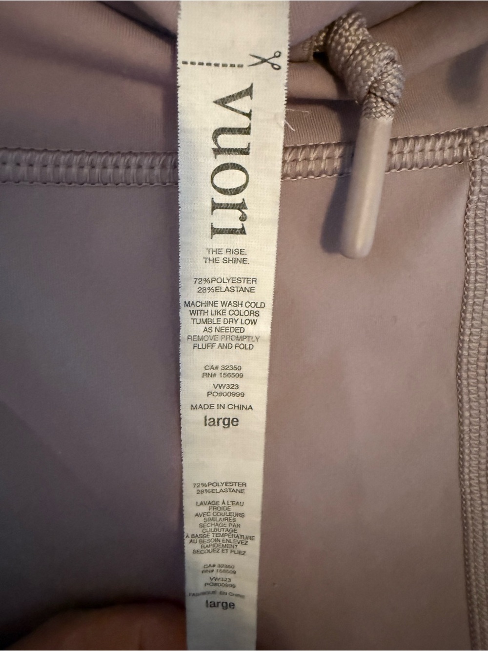 Vuori Women’s Large Daily Leggings Pink - Picture 3 of 9